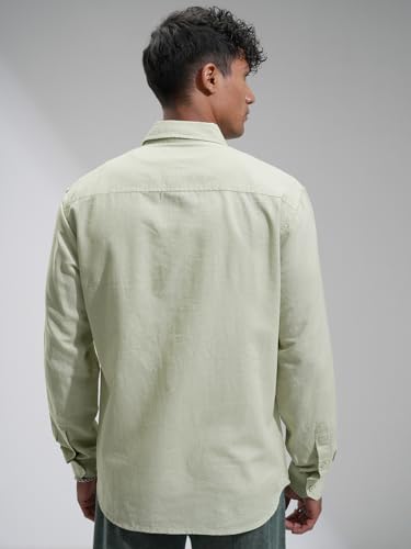 Image of Highlander Men's Relaxed Fit Casual Shirt | Cotton Linen | Relaxed fit | Full Sleeves