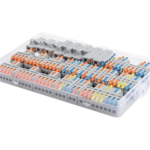 Conectores de cable eléctricos a presión DIY GO de 25 piezas y bloques de terminales compactos