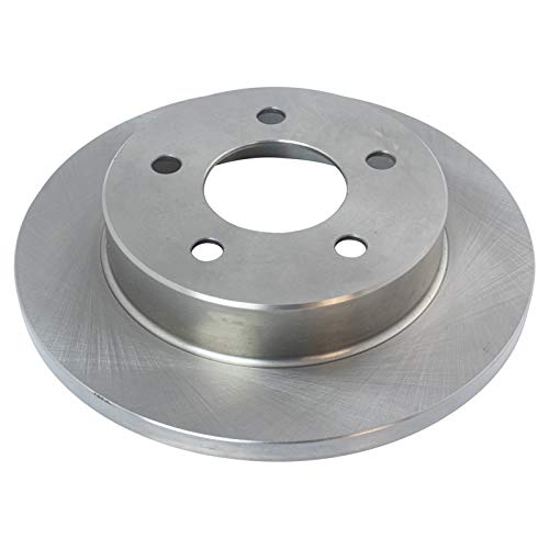 Image of TRQ Rear Brake Pad and Rotor Set Semi Metallic Solid Rotors | For 1994-2004 Ford Mustang