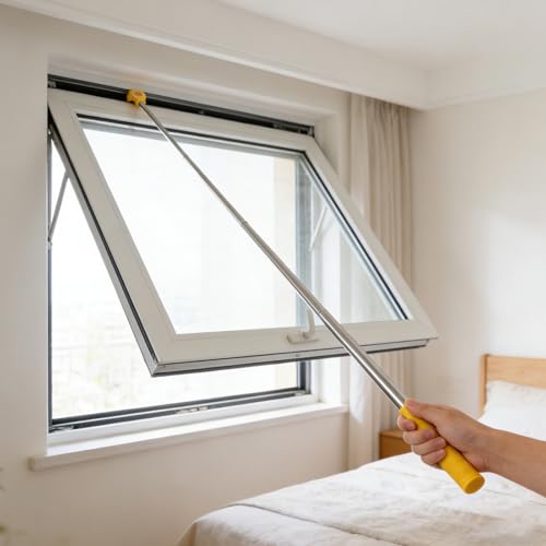 Varilla telescópica para abrir ventanas altas fácilmente y ajustar estores 7