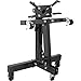 Torin Steel Rotating Wheeled Engine Stand with 360 Degree Adjustable Rotating Head and Folding Frame: 3/4 Ton (1,500 lb) Capacity, Black