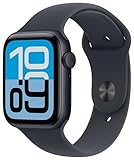 Apple Watch SE 3 GPS 40mm Smartwatch con cassa in alluminio Midnight con cinturino sportivo Midnight M/L. Fitness e Sleep Tracker, cardiofrequenzimetro, display sempre acceso, resistente all'acqua