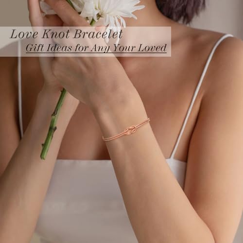 Image of Gold Bracelets for Women Teen Girl Gifts Infinity Knot Bracelet Gifts for Daughter Granddaughter Wife Birthday Gift Ideas Anniversary Valentines Mothers Day Christmas Jewelry