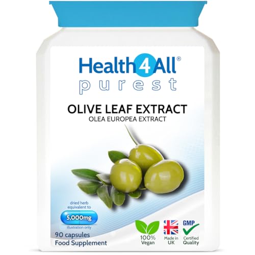 Health4All Olive Leaf Extract Capsules - 90 Capsules, 20% Oleuropein