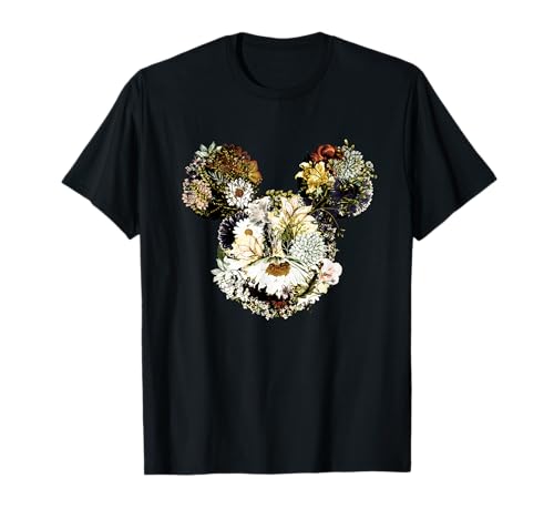 Disney Floral Mickey Mouse Blooming Florals T-Shirt