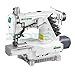Produktbild ZOJE Coverlock Maschine Interlock Industrienähmaschine - Tshirt Nähmaschine - Freiarm - Industrie Industrielle Nähmaschine - KOMPLETT (mit Tisch & Gestell)