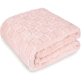 BOPRIO Throw Blanket Fuzzy Plaid Blanket for Sofa Couch or Bed, Queen Size 330GSM Luxury Fleece Soft