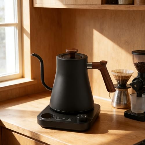 Tetera eléctrica colibrí 0.9L 1200W para café y té negra miniatura 2