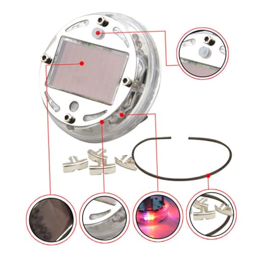 Luz solar para rueda con cambio automático y carga LED 2