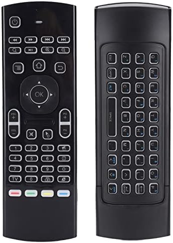 Air Fly Mouse Keyboard, Backlit Remote Control, for Android TV Box PC ...