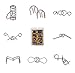 8Pcs / Set Juguetes educativos Alambre de metal IQ Espíritu Prueba Rompecabezas Rompecabezas Mente juego para adultos y niños Juguetes