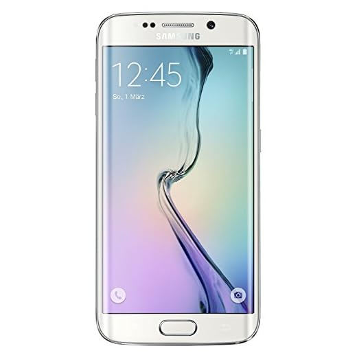 Samsung Galaxy S6 Edge Smartphone, Memoria 32 GB, Bianco [EU-Import]