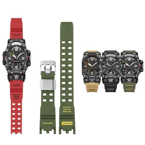 Correa para Casio G-Shock Big Mud King GWG2000 de goma de resina para hombres