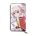 Produktbild XCNGG Anime Charlotte Wallet Blocking Echtes Leder Wallets Double Zip Wallet Organizer Clutch Bag Kreditkarteninhaber Große Kapazität Geldbörse Handytasche Für Männer Frauen