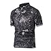 WSPDSD Chemise Militaire À Séchage Rapide Pour Hommes Respirant Armée Camouflage Combat Tactique Chemise À Manches Courtes Pour Hommes Plus La Taille 5XL - Snkae Noir, 5XL