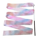 EIFINE 2m 4m Fitnessband Tanzband Kunstturnen Ballett Ammer (Color : Svart, Size : 4M)
