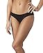 Pact Women's 2-Pack Organic Cotton Bikini Brief Panties, Black, Medium