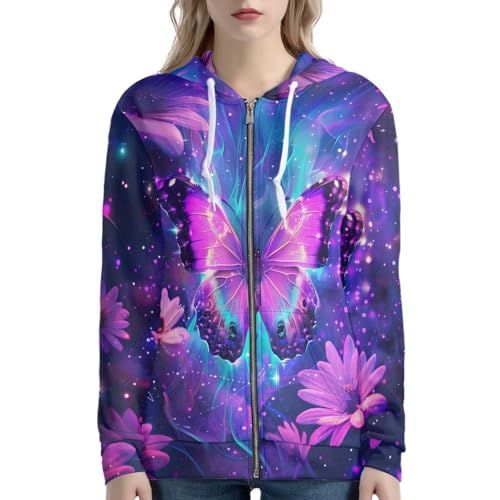 JEOCODY Novelty Full Zip Hoodie Athletic Slim Fit Long Sleeve Sweatshirt for Women3