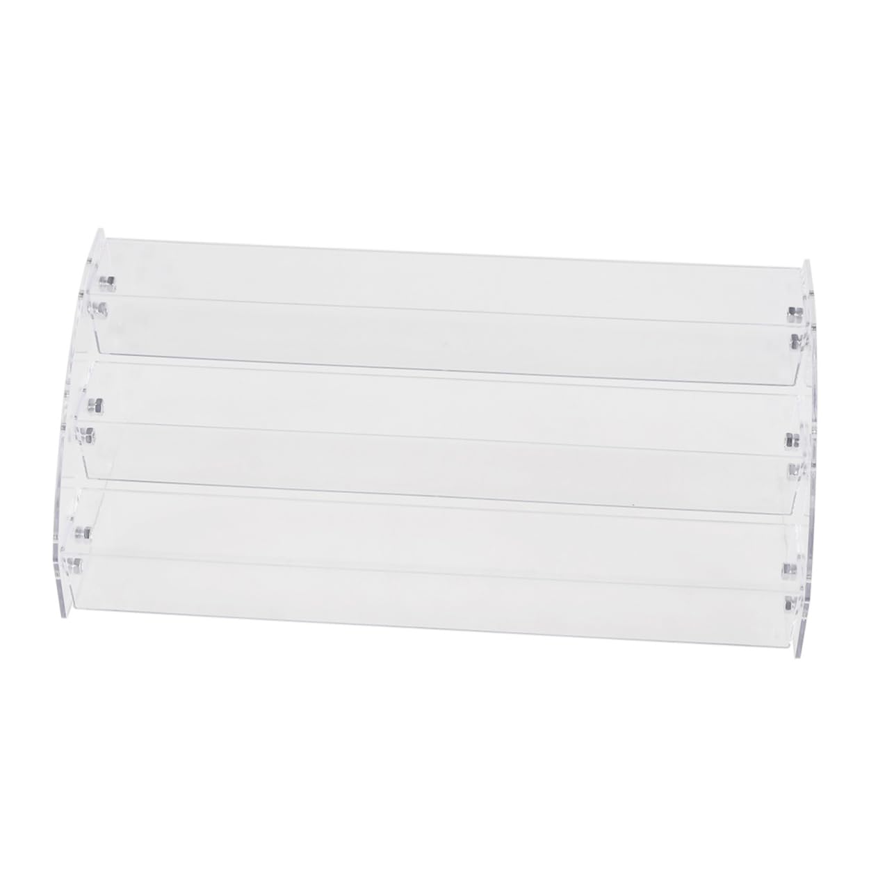 Ciieeo 1PC Acrylic Trapezoid Makeup Organizer Stylish Storage Rack for Cosmetics Display Compact Vanity for Neat and Tidy Bathroom Storage