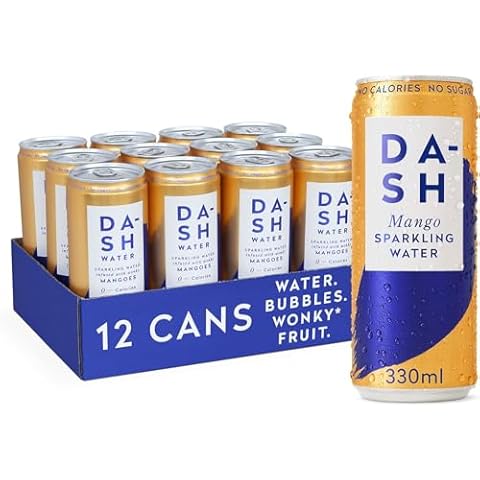 Dash Water Mango - 12 x Mango Flavoured Sparkling Spring Water Cover