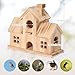Bird House,Large Bird Houses for Outside,Hummingbird House,Bluebird Finch Wooden Hanging Birdhouse for Garden Wooden