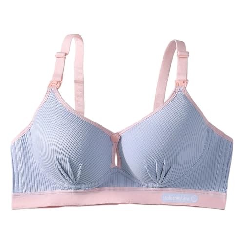 ZBDP - Brasier de lactancia sin aros frontal abierto para verano, copas de apoyo suave y cómodo para ropa interior embarazada