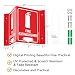 Faittoo Fire Extinguisher Sign, Fire Extinguisher with Down Arrow - 5 Pack 6 x 8 Inches V-Shaped Acrylic Plastic, 4 Pre-Drilled Holes, Includes Matching Screws, Use for Home Office/Business