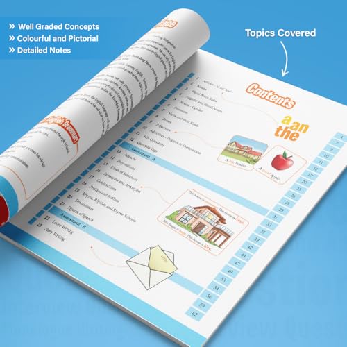 Image of Woodsnipe English Grammar and Writing Skills For Class 6 Ages 11-12 Years | Practical Approach| Master Reading, Writing and Language Skills | Multiple Type Questions with Answer Keys