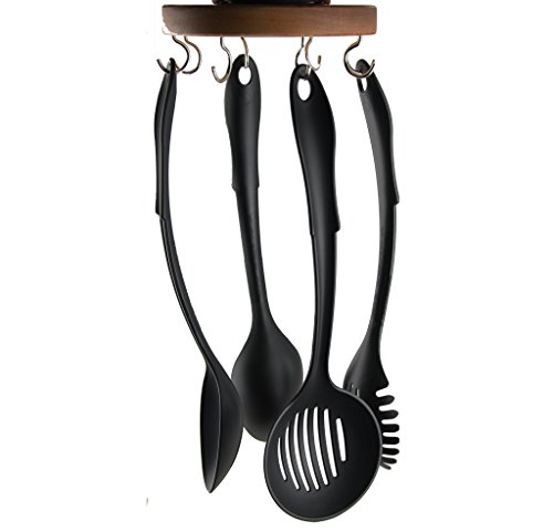 Ez Reach - Under Cabinet Utensil Holder (Walnut - Bronze Hooks) #TOP3