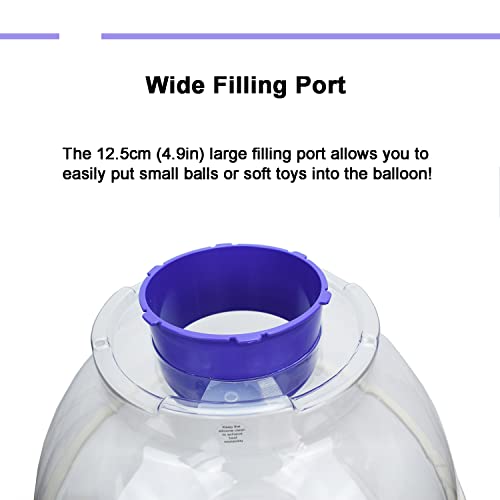 Balloon Stuffing Machine, Expander Stuffer Extractor for Rose Bouquet, Wedding, Christmas, Birthday Party Gift Art Filling Decoration Supply (Purple)