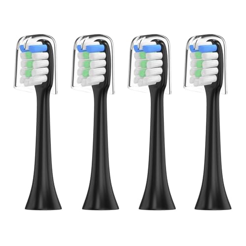 Cepillo de dientes eléctrico Compatible con cepillo Soocas X1 X3, Compatible Xiaomi, blanqueamiento ultrasónico, higiene bucal, for adultos(4pas white)