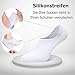 Falechay Sneaker Socken Damen Herren Füsslinge No Show Ballerina Unsichtbare Socken Unisex Schwarz Weiß 35-38