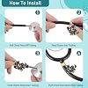 Cats Stethoscope Charm Tag for Nurse - 6 Pcs Cute Black Cat Personalized Stethoscope Charms Accessories, Stethoscopes Charm Gifts for Nurses Week Nurse Doctor, Medical Assistant