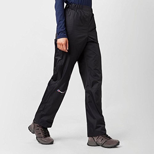 Berghaus Women's Deluge Waterproof Overpants, Jet Black, Size 8/Regular #TOP1