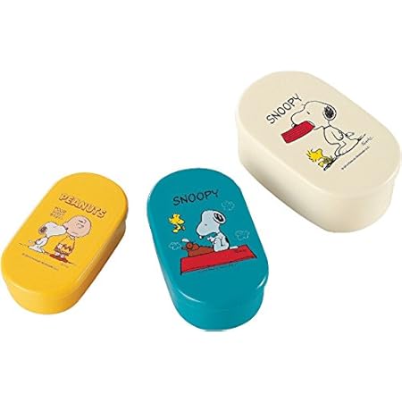 Amazon スヌーピー お弁当箱 コンパクト 収納 できる コンテナセット 3個組 弁当箱 オンライン通販