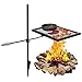 REDCAMP Swivel Campfire Grill Heavy Duty Steel Grate, Over Fire Camp Grill with Carrying Bag for Outdoor Open Flame Cooking REDCAMP Swivel Campfire Grill Heavy Duty Steel Grate, Over Fire Camp Grill with Carrying Bag for Outdoor Open Flame Cooking