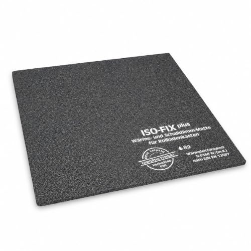 ISO-FIX plus Wärme- & Schalldämm-Matte 600x600x10 mm | Dämmung für Rollladenkasten, Rollkastendämmung, Energiesparend