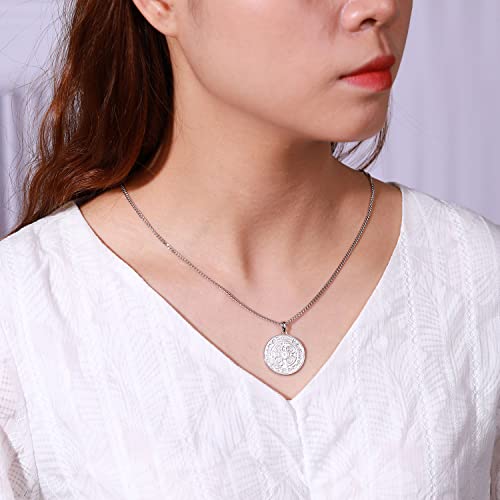 Saint Benedict Medal Necklace 925 Sterling Silver, Catholic st Benedict Jewelry Gift for Men Women4