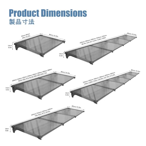 Auvent de protection extérieur résistant aux intempéries 80x80cm