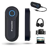 Wireless Bluetooth Transmitter, 3.5mm Portable Stereo Audio Adapter for TV/Projector / MP3 / MP4 / PC, High-Fidelity USB Transmitter, Plug and Play