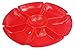 4 Black Duck Chip N Dip Hard Plastic 12-Inch Round 7-Section Serving Trays! Assorted Colors
