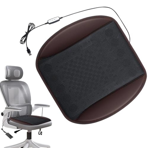 Alfombrilla transpirable con ventilador para asiento de coche y circulación de aire