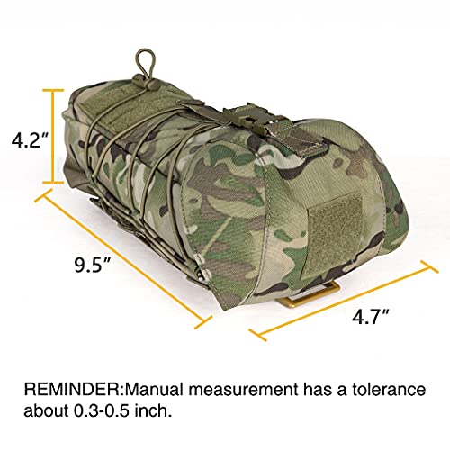 Idogear Tactical Pouch Molle Drawstring Magazine Dump Pouch Mag Recycling Pouch Universal Bag (Multi-Camo) #TOP5