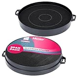 McFilter I 2x Aktivkohlefilter Ø 210mm für Dunstabzugshaube kompatibel mit Constructa 00353121, Bosch/Neff DHZ5140, Bauknecht 481281718524 AEG/Juno 902979371/9 - Filter für Abzugshaube