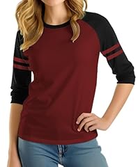 Maroon & Black Striped Raglan