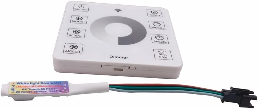 LED Pixel Strip Controller DC12-24 RF White Light Flow Water Wireless Touch Dimmer Panel for WS2811 Running Water Flowing Horse Race Strip Light