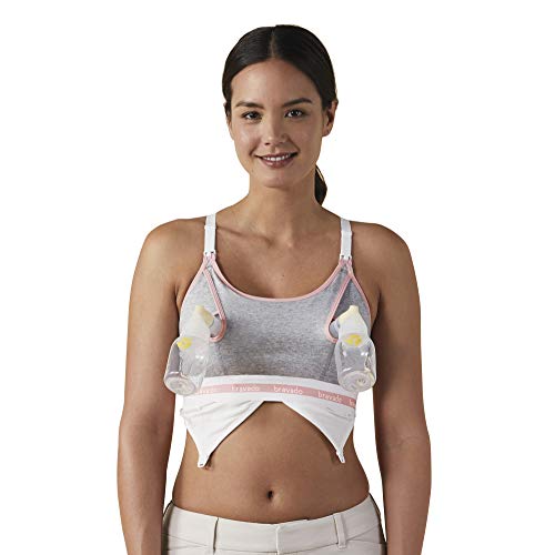 BRAVADO! DESIGNS Women’s Hands-Free Clip and Pump Strapless Pumping Accessory | Dove Heather | XL - Thumbnail 2