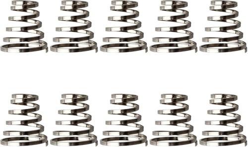 10Pcs Silver Bike Quick Release Skewer Springs,Stainless Steel Bike Hub Quick Release Lever Shafts Spring For Cycling Mountain Road Bike Bike Wheel Spring,Quick Release Spring Skewer Hub For Bike