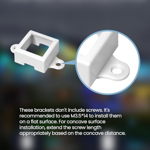 Image of Light Clips fits for Govee Outdoor LED Lights H705 Non-pro Version Elite H805,Outdoor Light Mounts Fasten Holder for Govee(White, 120)