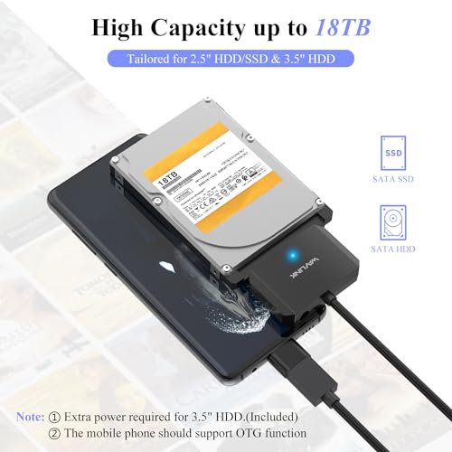 Cavo adattatore da USB 3.0 a SATA III per disco rigido - Hdd - Immagine 1